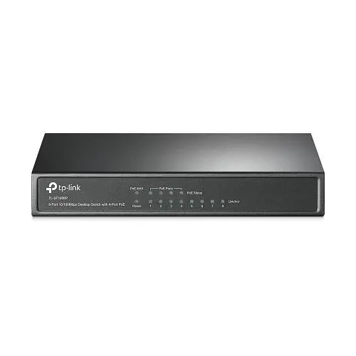 Комутатор TP-LINK TL-SF1008P, 8xFE/PoE 65W, некерований, настільний