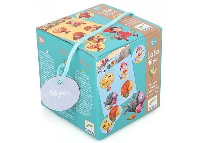 Настільна гра Djeco Дитяче лото. 4 сезони (Loto 4 seasons, 16 pcs) (DJ08123) - фото 2