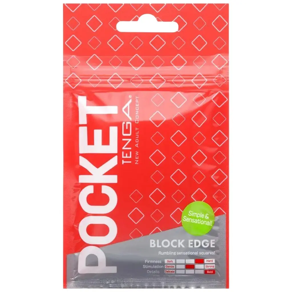 Мастурбатор Tenga Pocket Block Edge - фото 1