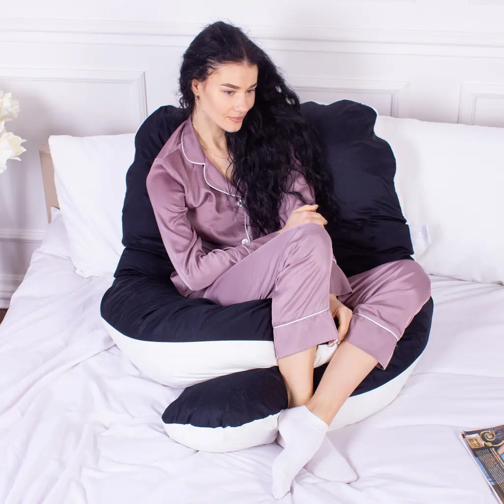 Подушка MirSon для вагітних і відпочинку Delicate Satin №8029 U-подібна Classic (2200006178675) - фото 8