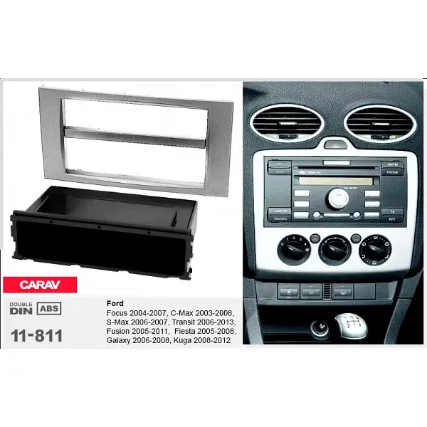 Переходная рамка Ford Focus, Transit, C-Max, S-Max, Fusion, Fiesta, Galaxy, Kuga Carav 11-811 - фото 6