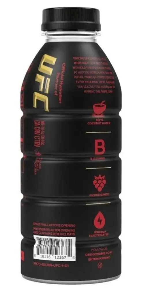 Безалкогольний напій Prime Hydration Sports Drink UFC 300 Limited Edition 500 мл - фото 3