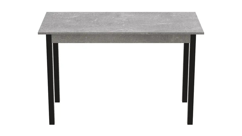 Стіл кухонний Ferrum-decor Маріо 75x120x60 Чорний ДСП Бетон 16мм (FRD-105584) - фото 4