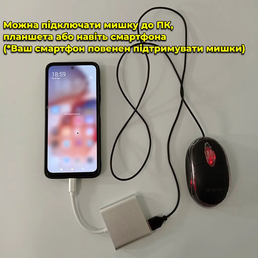 Переходник Type-C на HDMI + USB3.0. Адаптер для MacBook, ноутбук. (Питание 1 x Type-C, 1 x HDMI, 1 x USB) - фото 15