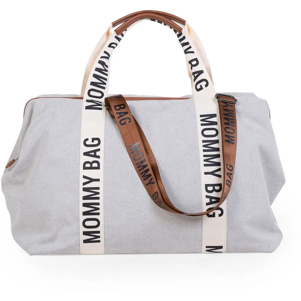 Сумка Childhome Mommy bag Signature - Canvas White, біла (CWMBBSCOW) - фото 3