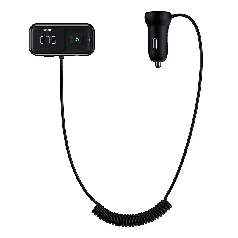 Трансмітер модулятор адаптер авто BASEUS S-16 Wireless MP3 Car Charger T typed 2USB - фото 3