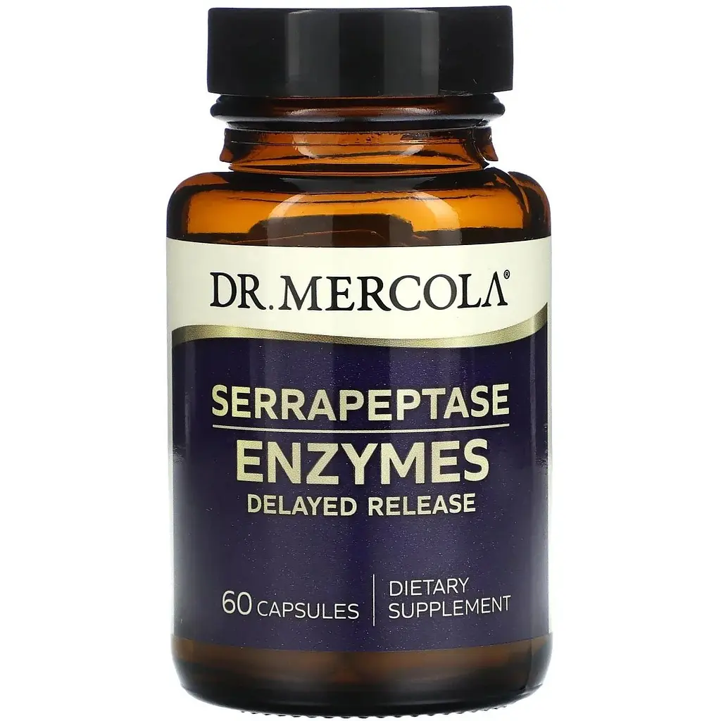 Серрапептаза Dr. Mercola Serrapeptase Enzymes 60 капсул - фото 1