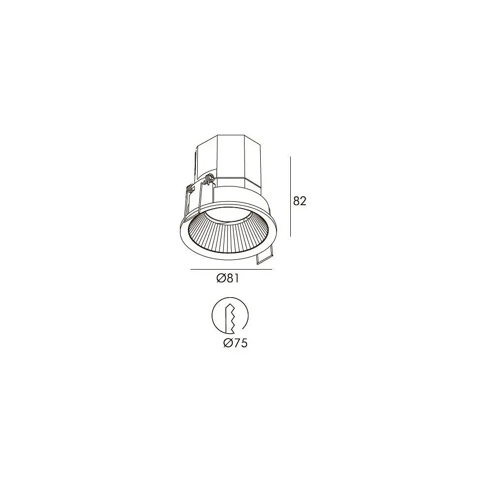 Точечный светильник Skarlat RFL76088 12W WH+BK 4000K - фото 2