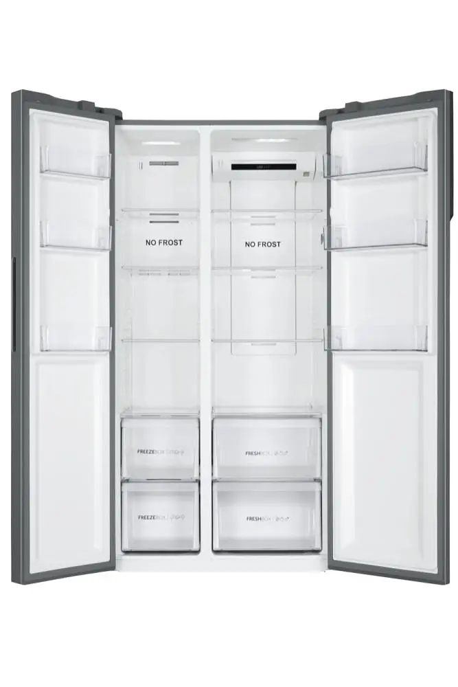 Холодильник Haier SBS, 177.5x90.8х64.7, холод.відд.-337л, мороз.відд.-177л, 2дв., А++, NF, інв., дисплей, сріблястий - фото 4