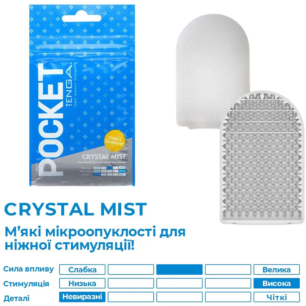 Мастурбатор Tenga Pocket Crystal Mist (4821002029860) - фото 2