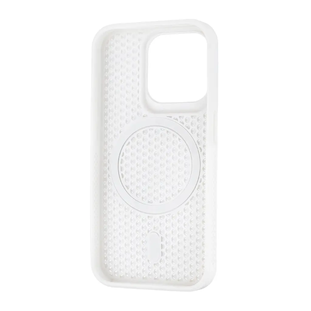 Чохол Silicone Cooling Сase with MagSafe iPhone 15 Pro White - фото 3