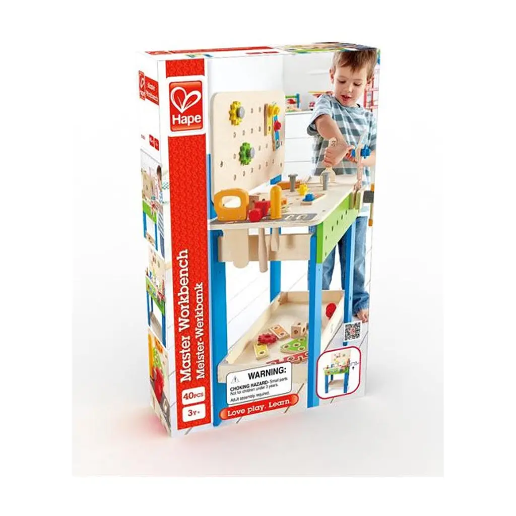 Игровой набор Hape станок с инструментами Верстак мастера (E3000) - фото 3