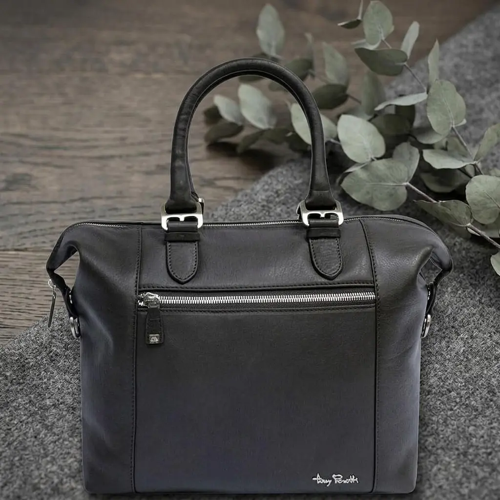 Жіноча сумка-трансформер Tony Perotti Contatto 9217-31 (90680) Темно-коричнева - фото 2