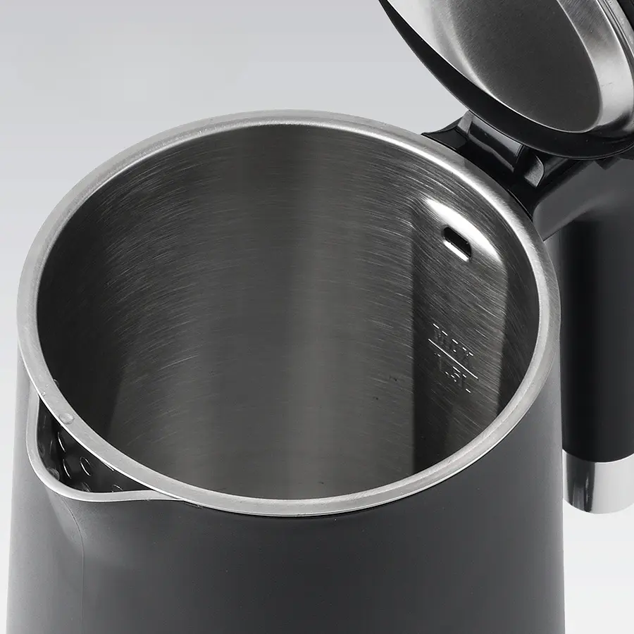 Електрочайник дисковий із подвійним корпусом об'ємом 1.7 л Maestro MR-026-BLACK  1500-1800 Вт Чорний матовий - фото 3