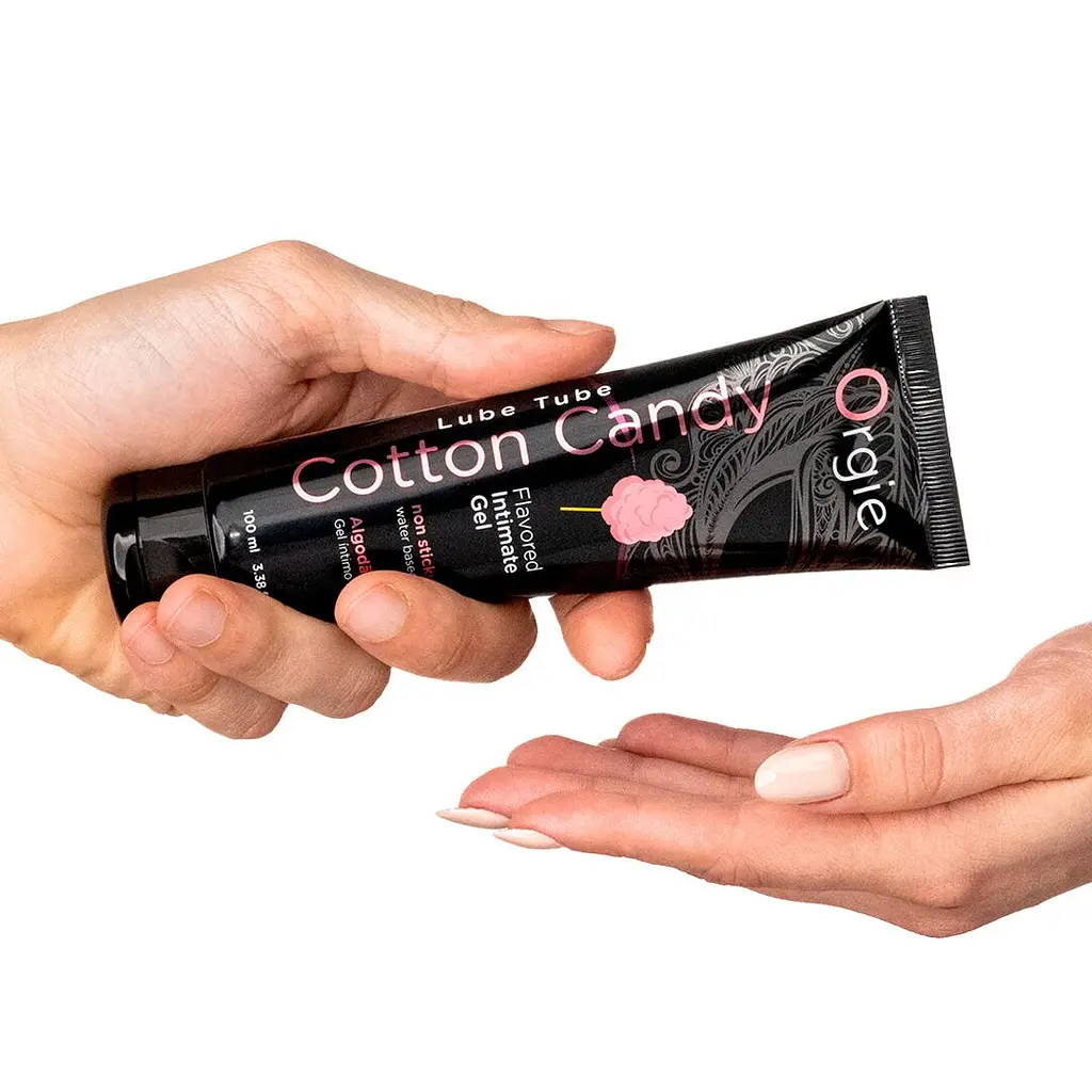 Лубрикант на водній основі Orgie Lube Tube Cotton Candy, 100 мл, зі смаком та ароматом солодкої вати - фото 2