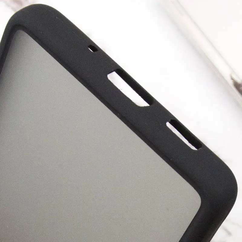 Чохол TPU+PC Lyon Frosted для Motorola Moto G22 Black - фото 6