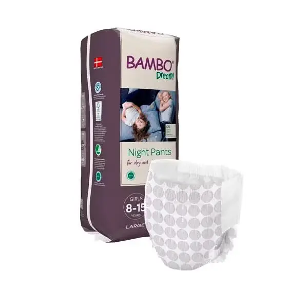 Нічні ЕКО підгузки-трусики для дівчаток Bambo Dreamy Night Pants Girls (35-50 кг), 8-15 років. Bambo Nature (18876) - фото 7