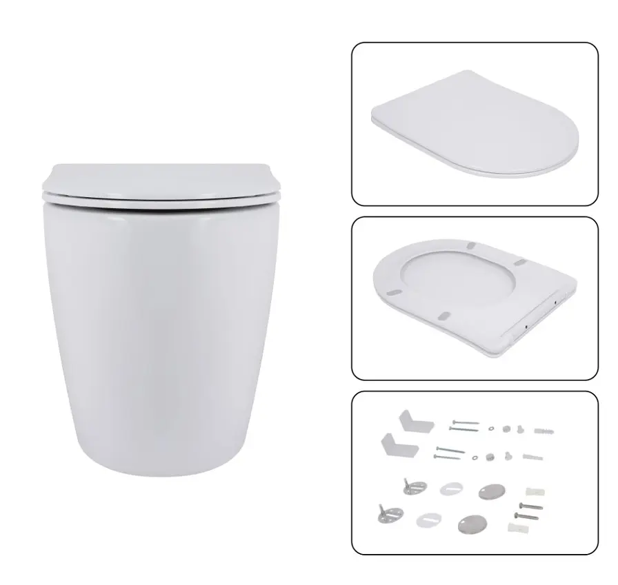 Набір Q-tap Nest 4 в 1 підвісний унітаз Robin Ultra Quiet 520x365x365 + комплект інсталяції QT13332381AW47500 - фото 6