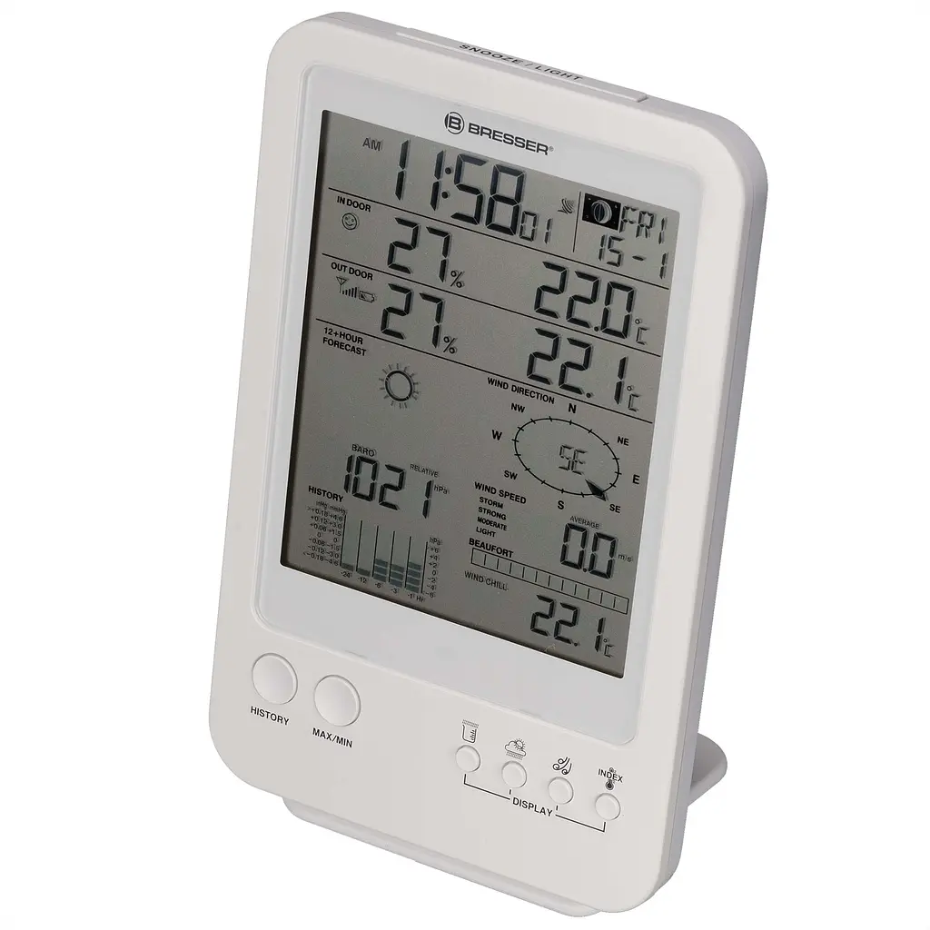 Метеостанція Bresser Weather Center 5-in-1 White (7002511) - фото 3