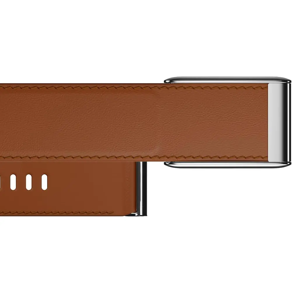 Ремінець ArmorStandart Leather Loop для Whoop 5.0 / MG Chestnut with Silver (ARM90088) - фото 3