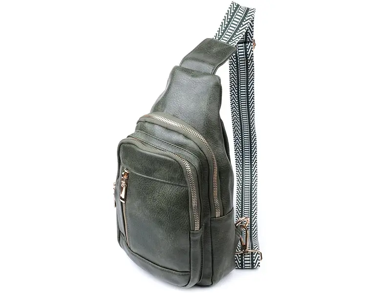 Стильний слінг сумка для жінок з екошкіри Vintage 18,5х29х8 см sum0026965