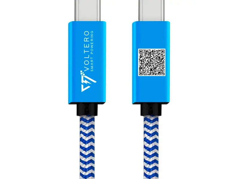 Кабель Voltero C1 USB-C 3.1 Gen2 100W 1м Blue