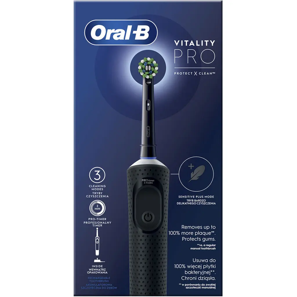 Електрична зубна щітка Oral-B D103.413.3 PRO, чорна - фото 3