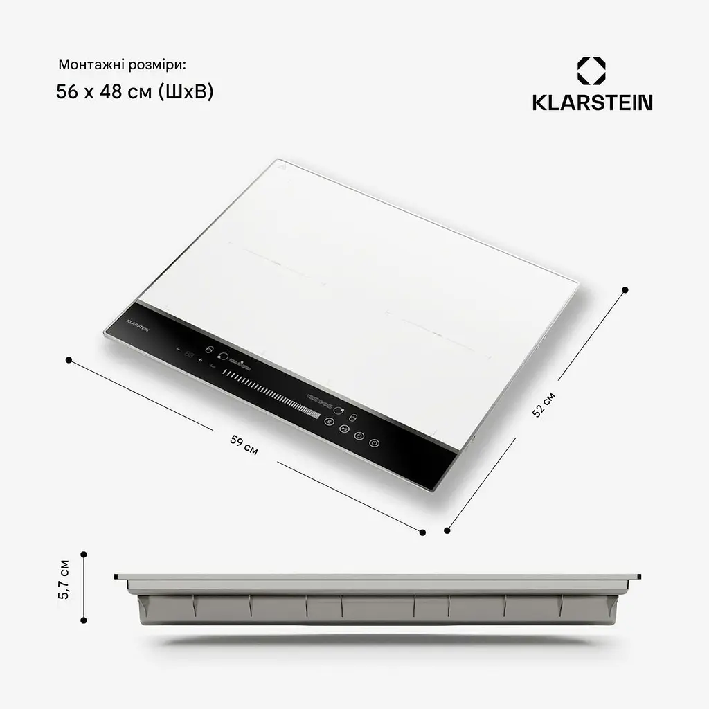 Индукционная плита Klarstein DualTone Flex 59см (10046721) - фото 3