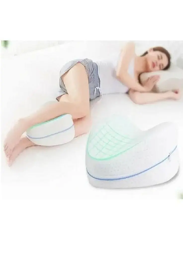 Ортопедична подушка для ніг Contour Leg Pillow з ефектом пам'яті під коліна та стегна 23х23х14,5 см - фото 2