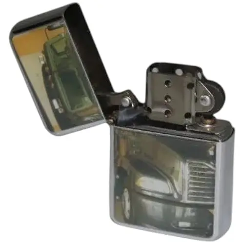 Зажигалка бензиновая Star Waggon Silver - фото 2