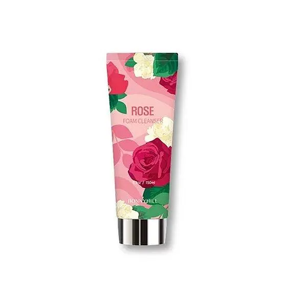Очисна пінка Bonnyhill з екстрактом троянди Flower Cleansing Foam Rose