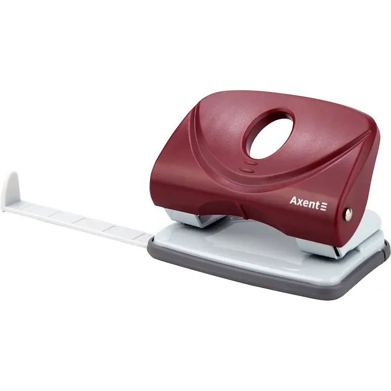 Діркопробивач для паперу Axent Welle-2 з пластиковим верхом 20 аркушів червоний (3820-06-A) - фото 2