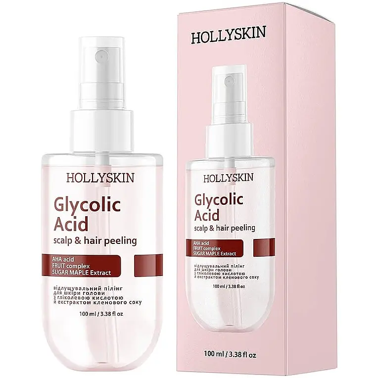 Гель для очищення тіла Hollyskin Glycolic Acid з гліколевою кислотою й екстрактом кленового соку відлущувальний 100 мл - фото 2