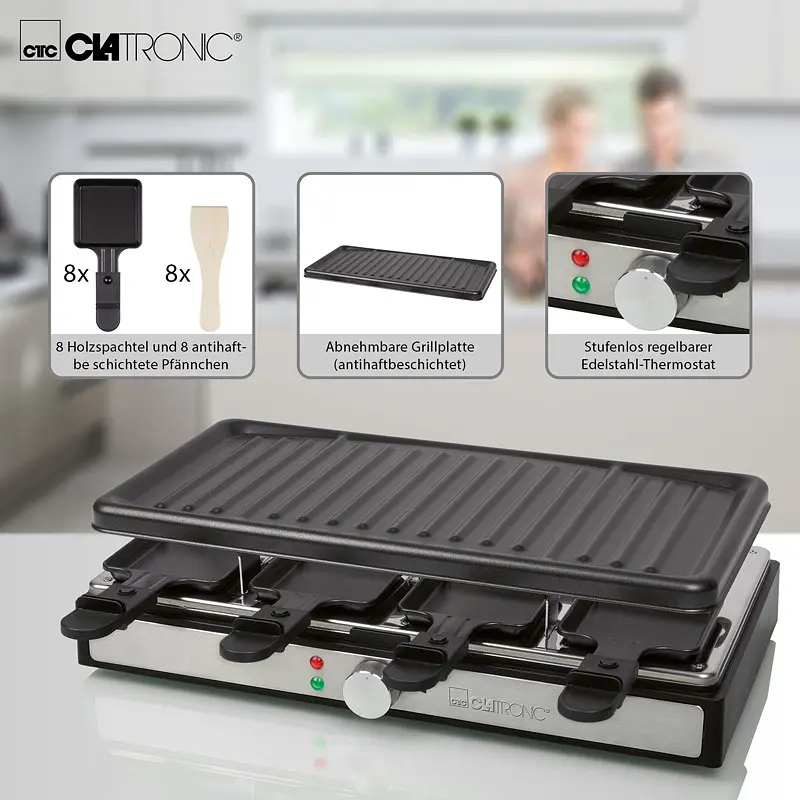 Гриль-раклетниця Clatronic RG 3757 - фото 6
