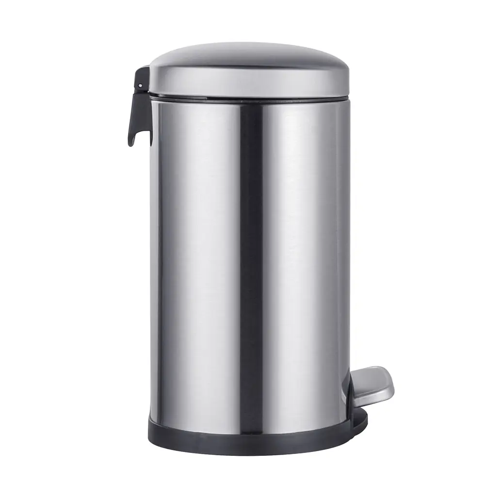 Відро для сміття з плавним закриттям овальне Mixxus Premium Topper-TC0205 SS Color 5л нержавіюча сталь MI7059, Нержавіюча сталь - фото 3