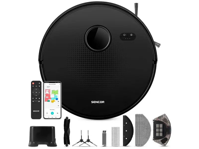 Робот-пилосос з вологим прибиранням Sencor SRV 9020BK - фото 4