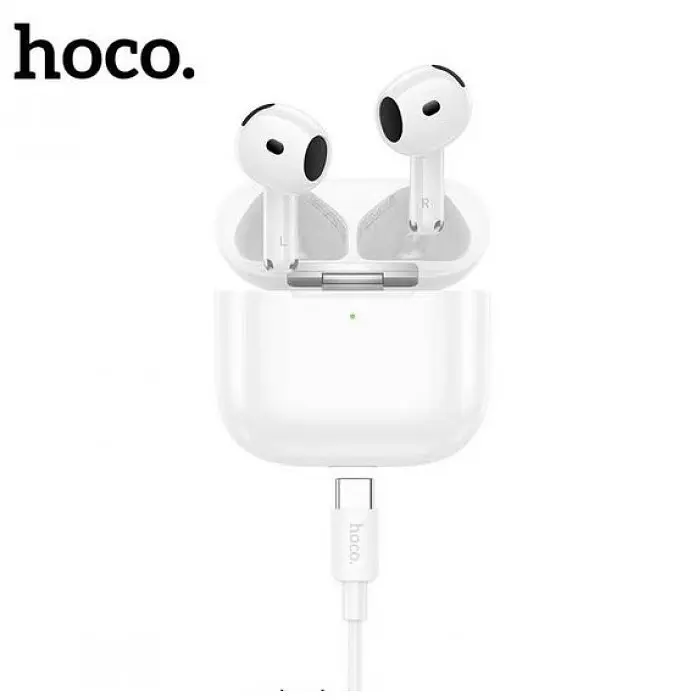 Наушники беспроводные Bluetooth Hoco EW95 вкладыши True wireless stereo headset Белые - фото 3
