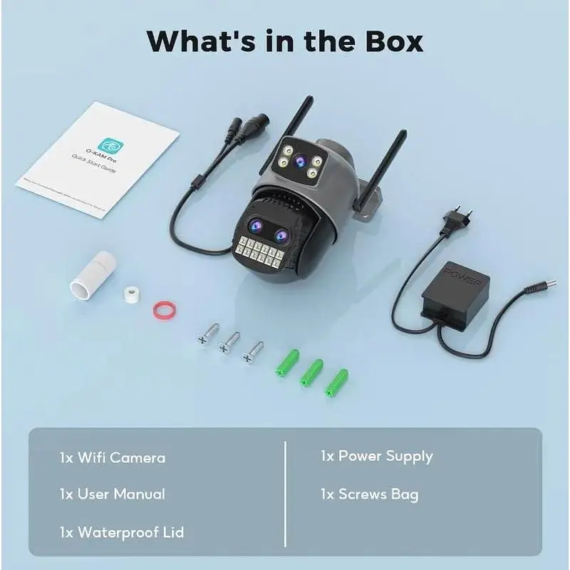 Камера видеонаблюдения Besder A22YQ 15MP Wi-Fi Уличная PTZ DC12V 2A A22YQ-10MP-EU - фото 5