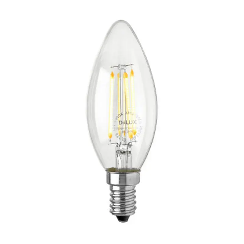 Лампочка Delux BL37B 4 Вт 4000K 220 В E14 filament 3 шт (90016735) - фото 2