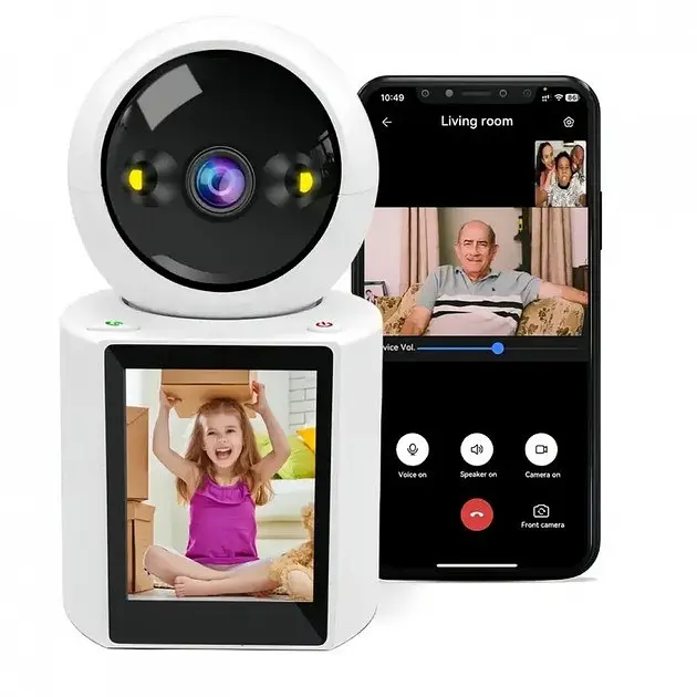 IP WiFi видеоняня Video Calling Camera V3 1080p, поворотная смарт камера - фото 2