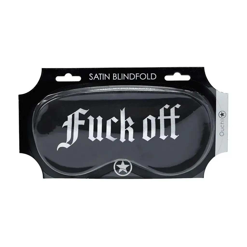 Маска на очі Ouch! Satin Blindfold Fuck Off - фото 5