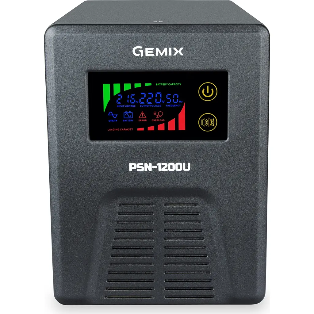 Пристрій безперебійного живлення Gemix PSN-1200U (PSN1200U) - фото 2