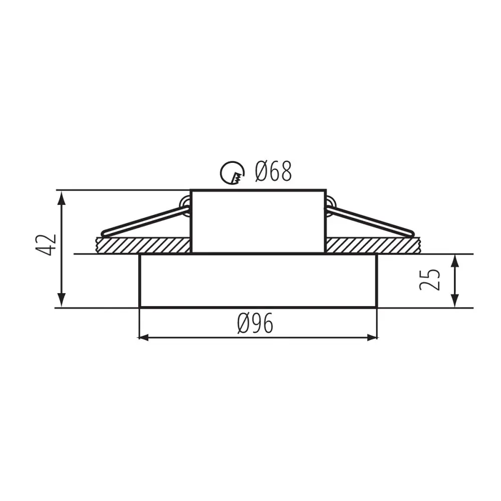 Точковий світильник Kanlux 35287 Eliceo GX5.3/GU10 1x10W IP20 - фото 2