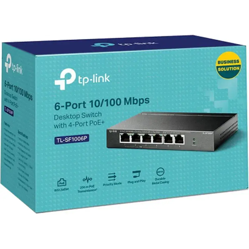 Комутатор мережевий TP-Link TL-SF1006P - фото 3
