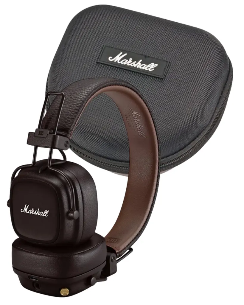 Комплект навушники Marshall Major IV Bluetooth Brown Original + Кейс (1006127)