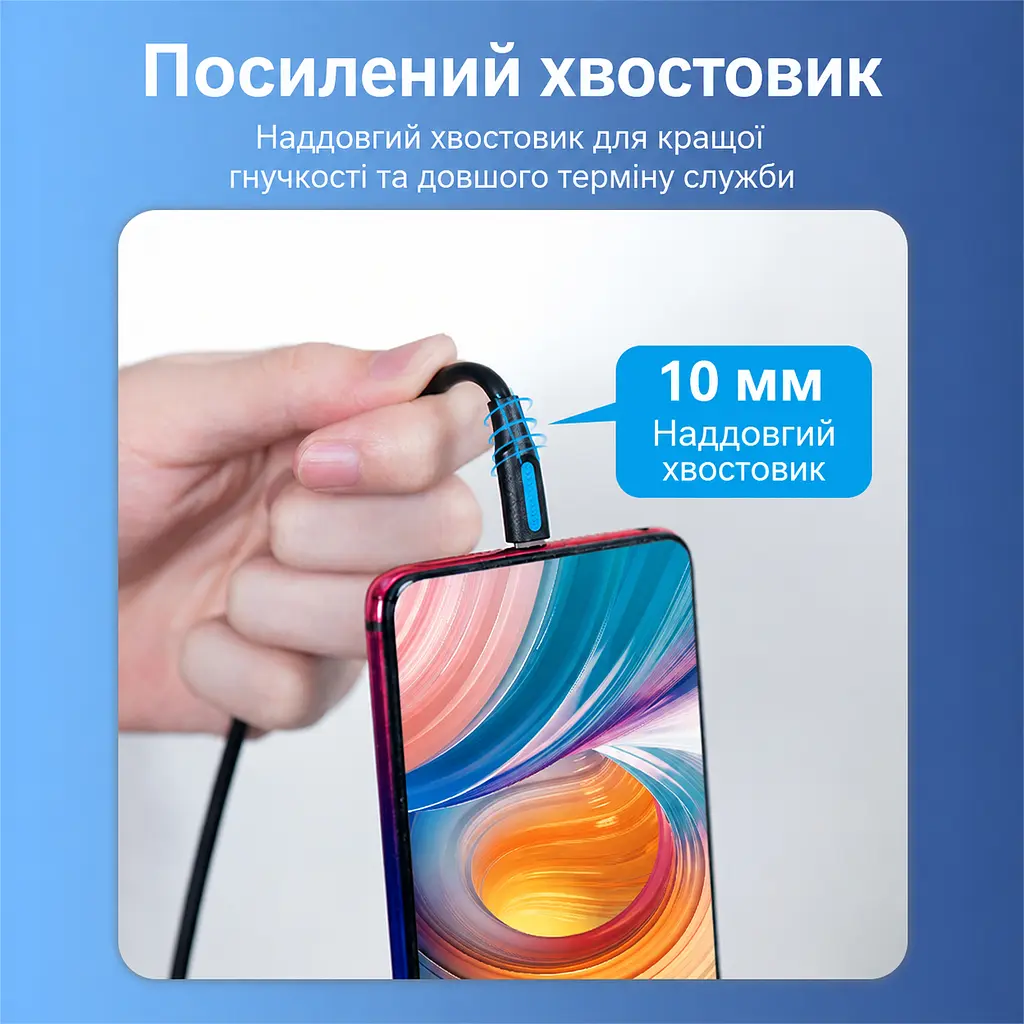 Кабель Vention COVBD USB-C - Micro-USB 0,5 м чорний (COVBD) - фото 6