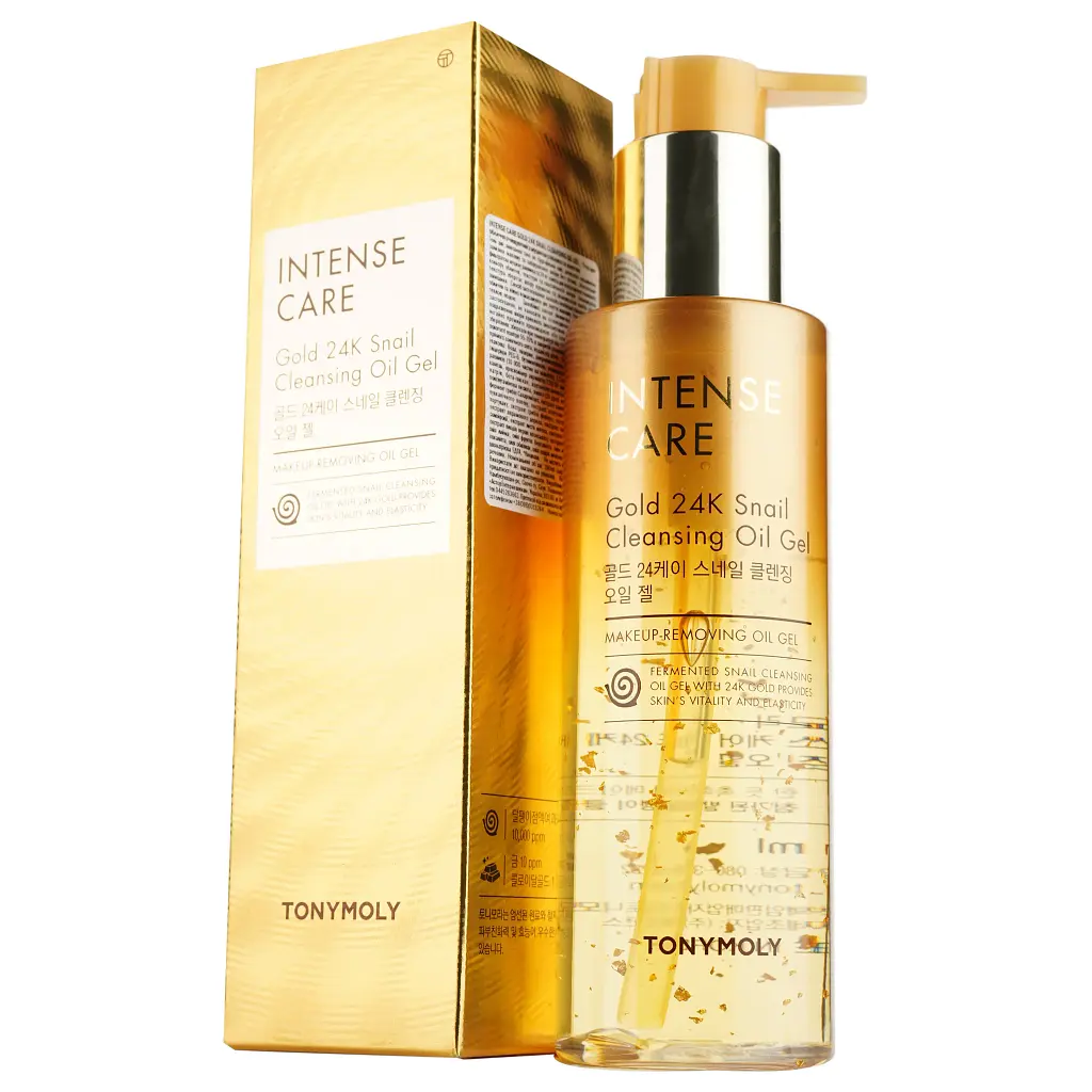 Гель для обличчя Tony Moly Intense Care Gold 24k Snail Cleansing з муцином равлика та золотом 190 мл - фото 3
