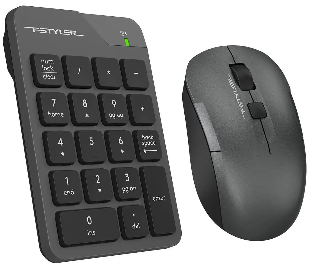 Комплект (Клавіатура та миша) A4Tech FG1600C Air2 Grey (FG1600C Air2 (Grey)) - фото 2