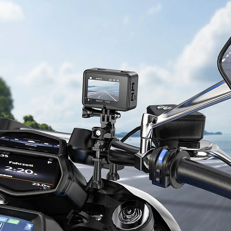 Экшн-камера Hoco DV101 Dual color screen Sports Black - фото 8