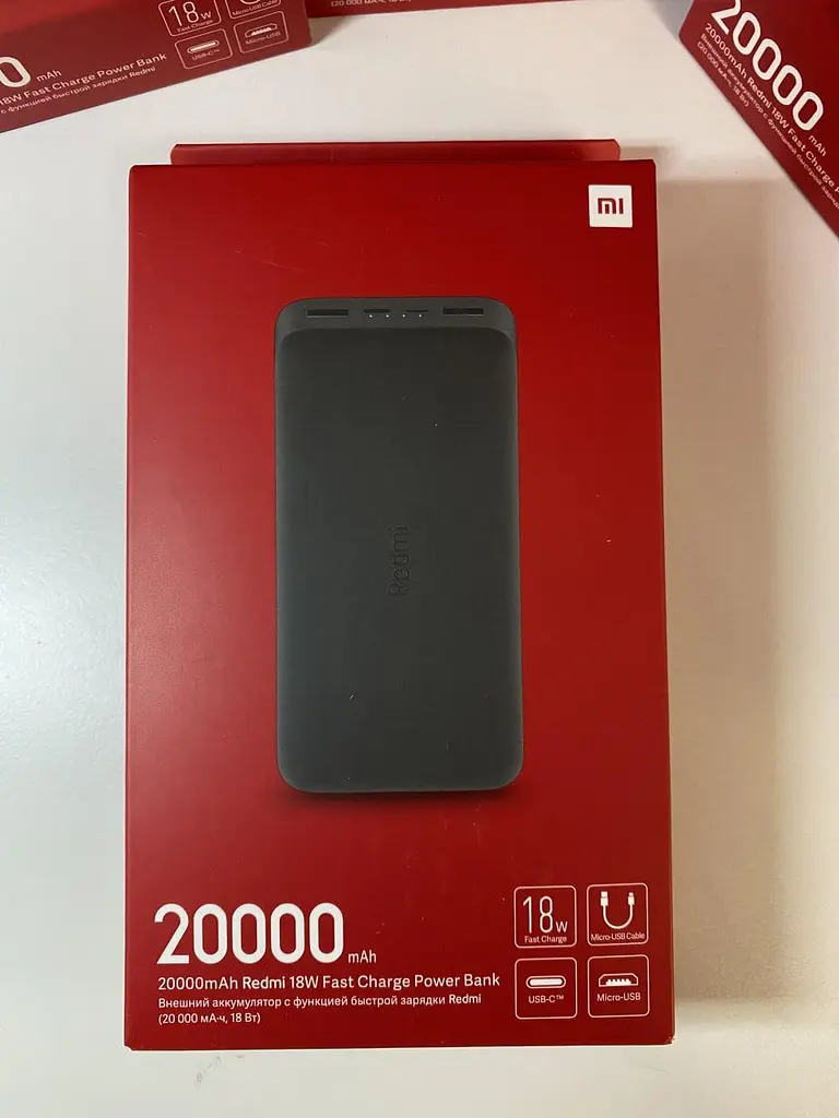 Акумулятор зовнішній Xiaomi Redmi powerBank 20000 mAh 18w - фото 3